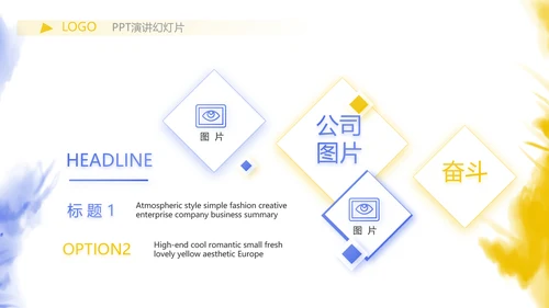 泼墨风时尚个性公司产品介绍宣传PPT