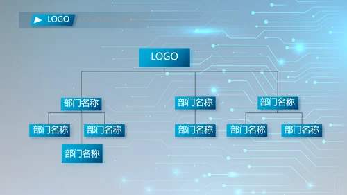 蓝色电子数码科技年终工作总结PPT