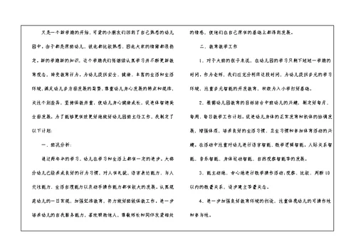 大班班主任工作计划怎么写5篇