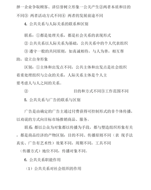 公共关系名词解释和简答题.docx