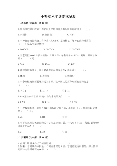 小升初六年级期末试卷精品（全国通用）.docx