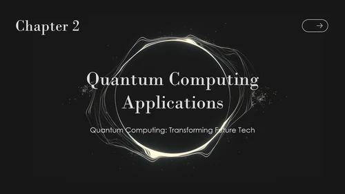 深色科技简约风量子计算理论英语演讲
