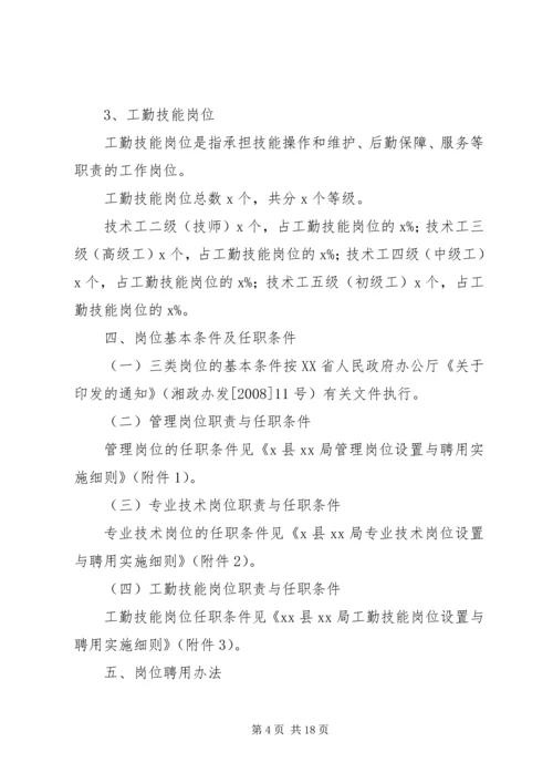 事业单位岗位设置实施方案.docx