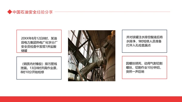 中国石油安全经验分享动态PPT模板