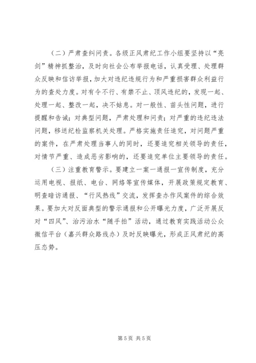 行政审批中心正风肃纪工作方案.docx