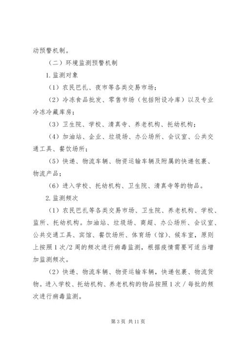 阿克托海乡建立新冠肺炎疫情常态化防控八项监测预警机制实施方案.docx