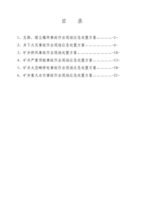 煤矿开拓一队班组作业现场应急处置专题方案.docx