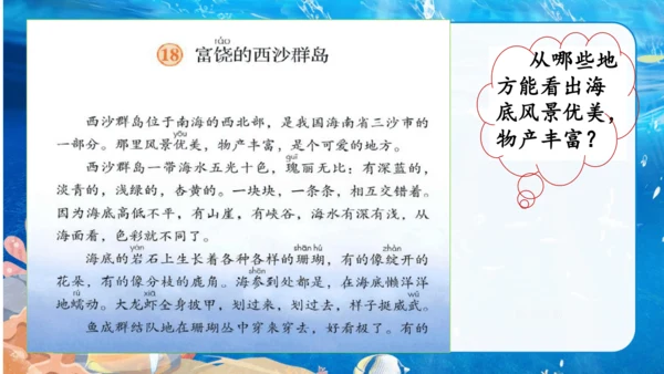 第18课《富饶的西沙群岛》课件
