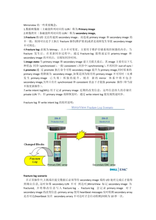 EMCMirrorview知识汇总学习笔记.docx