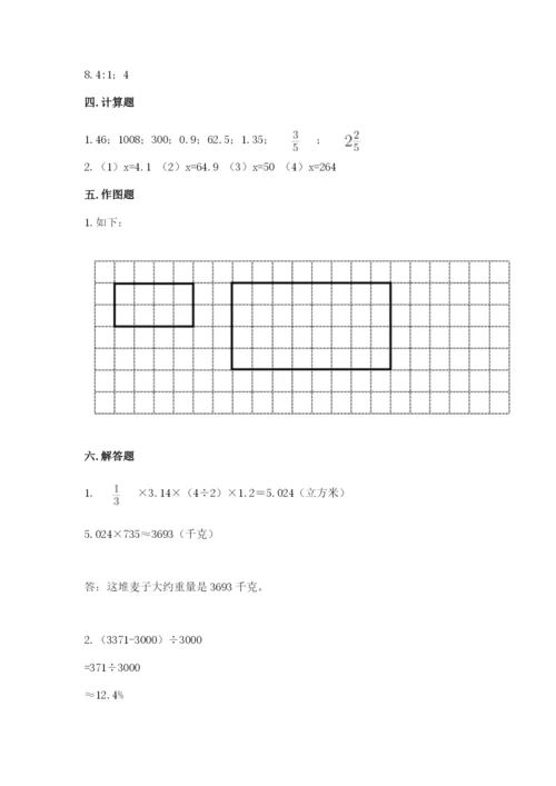 北京版六年级下册期末真题卷附参考答案【夺分金卷】.docx