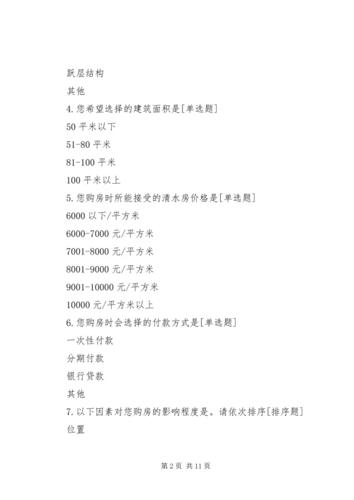住房问题调查问卷 (2).docx