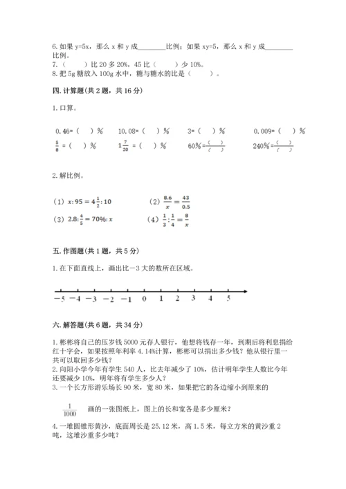 小学数学毕业测试卷精品（巩固）.docx