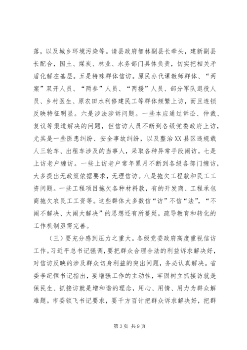 县信访工作专题会议讲话.docx
