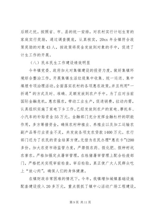 乡镇年度工作总结及年度工作思路.docx