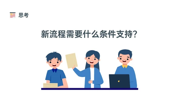橙色简约扁平插画企业流程管理培训PPT课件其他管理