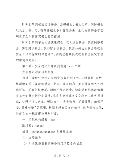 校园安全形势会商研判制度5篇.docx