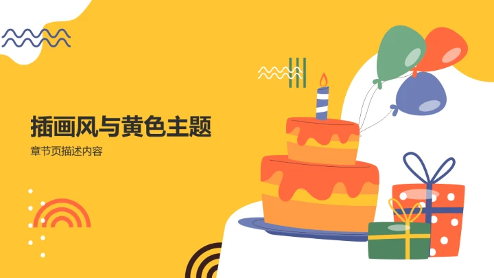 趣味生日策划PPT模板