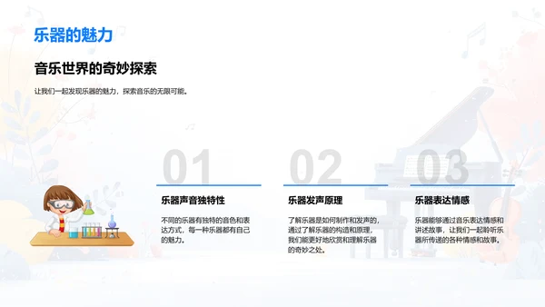 乐器世界探秘PPT模板
