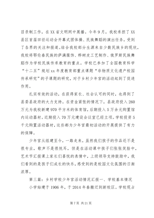 学校少年宫活动情况自查汇报.docx