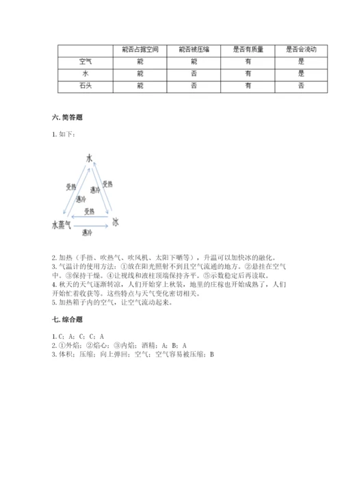 教科版三年级上册科学期末测试卷（易错题）.docx