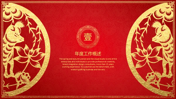 新年快乐过年喜庆通用PPT模板