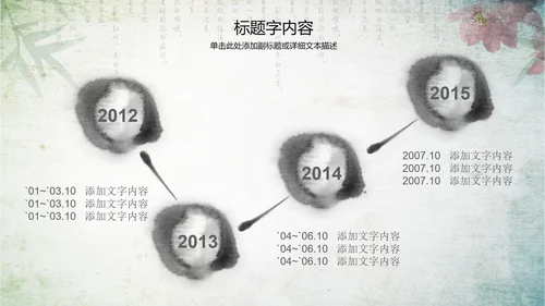 古香古色水墨中国风ppt动态模板