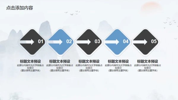 古韵水墨意境中国风通用PPT模板