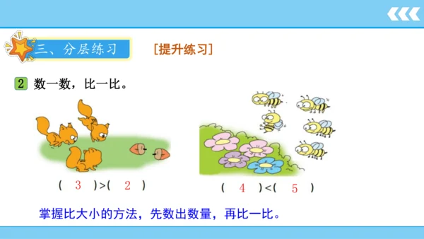 人教版数学一年级上册3 5以内数的认识和加减法第2课时 比大小  课件（共21张PPT）