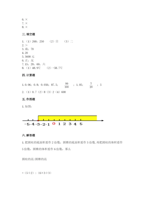 北师大版小学数学六年级下册期末检测试题（突破训练）.docx