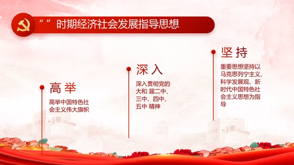 红色大气开展党员风采实践活动PPT