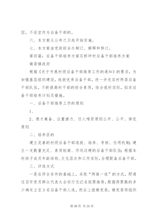 后备干部培养实施方案.docx