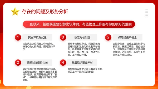 3月份群众生活会PPT模板