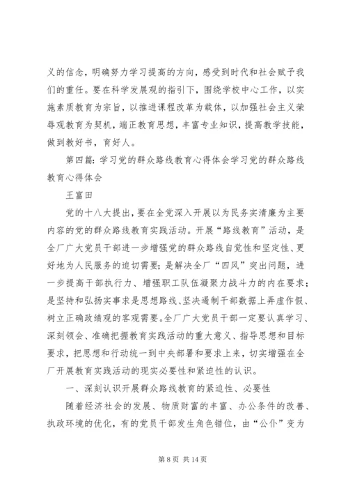 乡镇走党的群众路线教育学习心得体会.docx