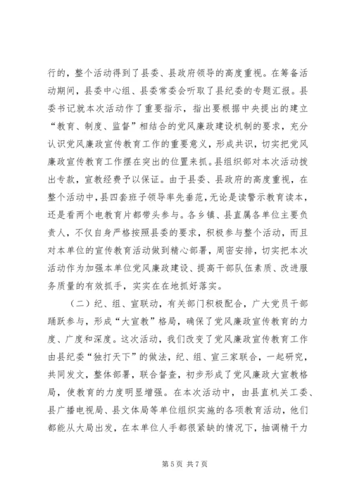 党风廉政教育月活动总结_1.docx