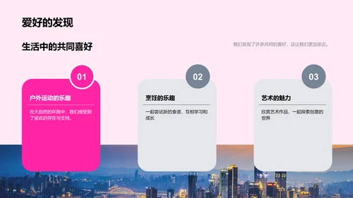爱情历程分享PPT模板
