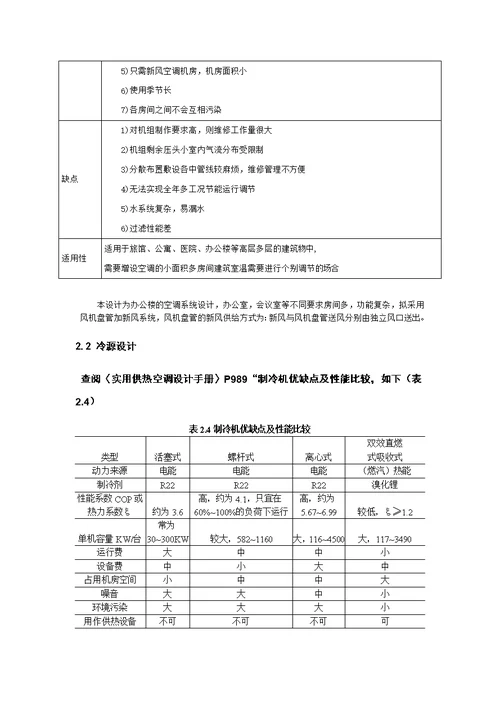 暖通  设计说明书