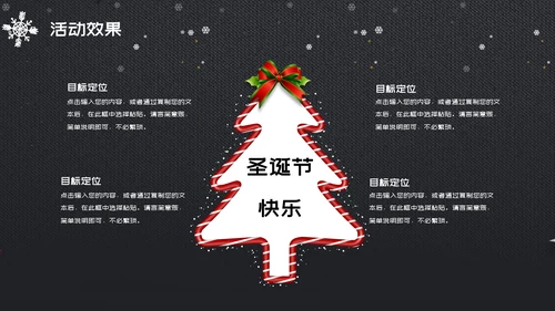 欢乐圣诞老人圣诞节营销策划书通用PPT模板