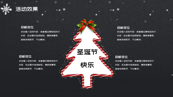 欢乐圣诞老人圣诞节营销策划书通用PPT模板