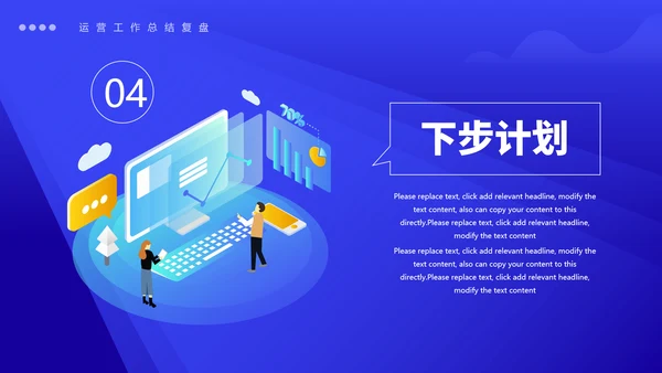 项目运营工作总结复盘分析报告通用PPT模板