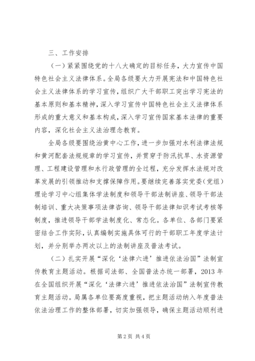 河务局依法治理工作计划.docx