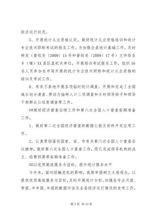 统计局年度工作总结及工作计划.docx