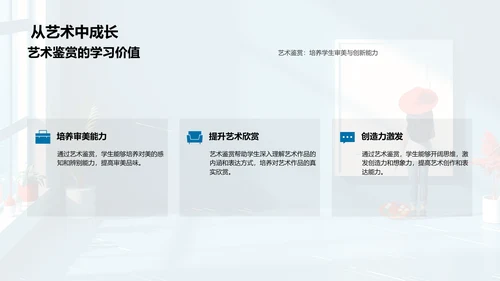 美术馆艺术鉴赏PPT模板