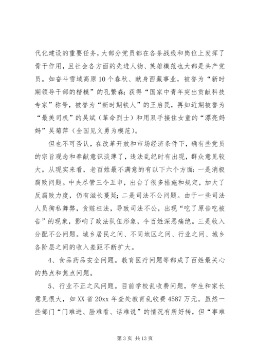 新形势下党员标准问题探析.docx