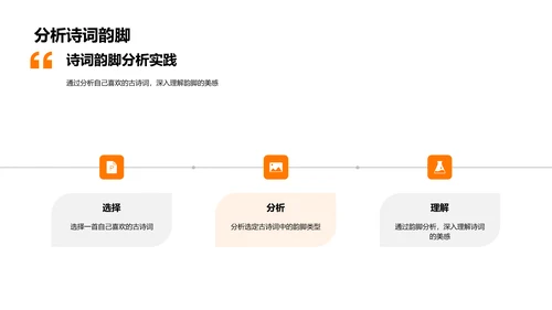 古诗词韵脚解析PPT模板