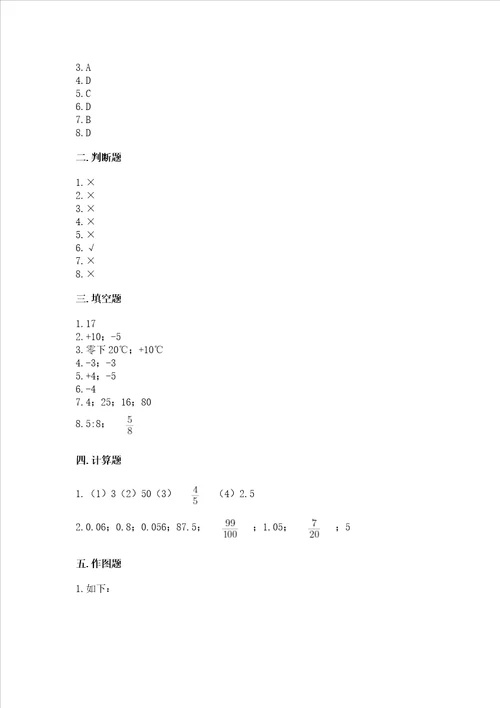 象山县小学毕业考数学试卷及参考答案实用