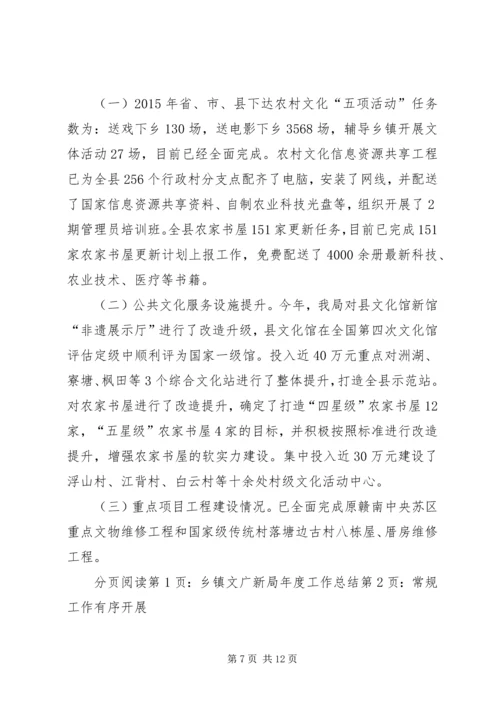 乡镇文广新局年度工作总结.docx