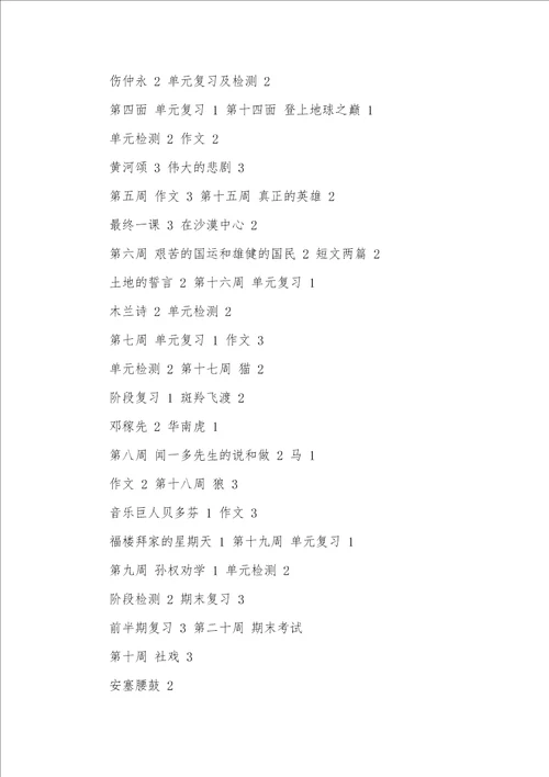 2021年七年级下学期语文教学工作计划最终一课教案ppt