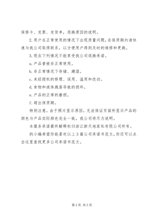 公司承诺书（共3篇）.docx