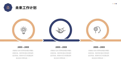 蓝色简约形状建筑公司月度工作总结工作计划PPT