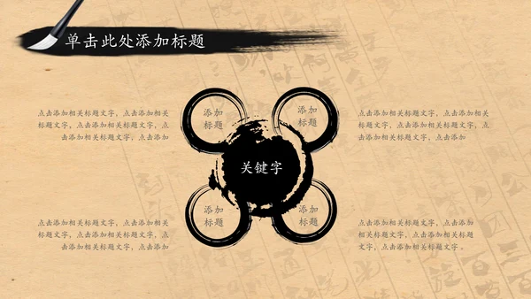 中国风水墨茶文化PPT模板